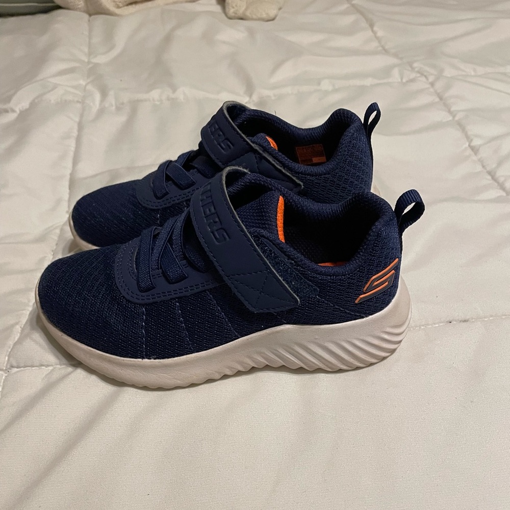 Skechers Bounder-Baronik in Navy/Orange